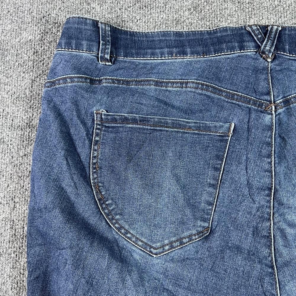 Democracy Ab Technology Skinny Jeans Womens 18W Blue Faded Stretch WNBB1873L8 - Picture 15 of 16